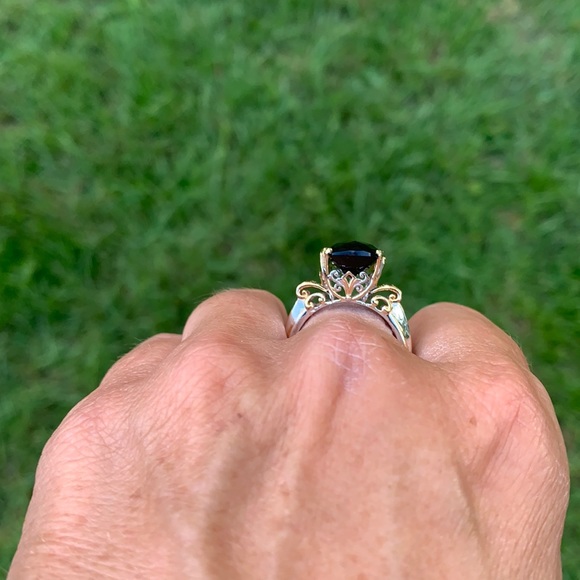 Micheal Valitutti Sterling Smokey Quartz Ring - Picture 5 of 17